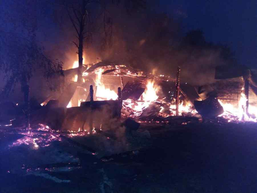 масштабна пожежа на володимиреччині